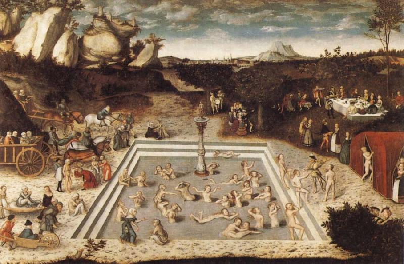 CRANACH, Lucas the Elder The Fountain of Youth China oil painting art